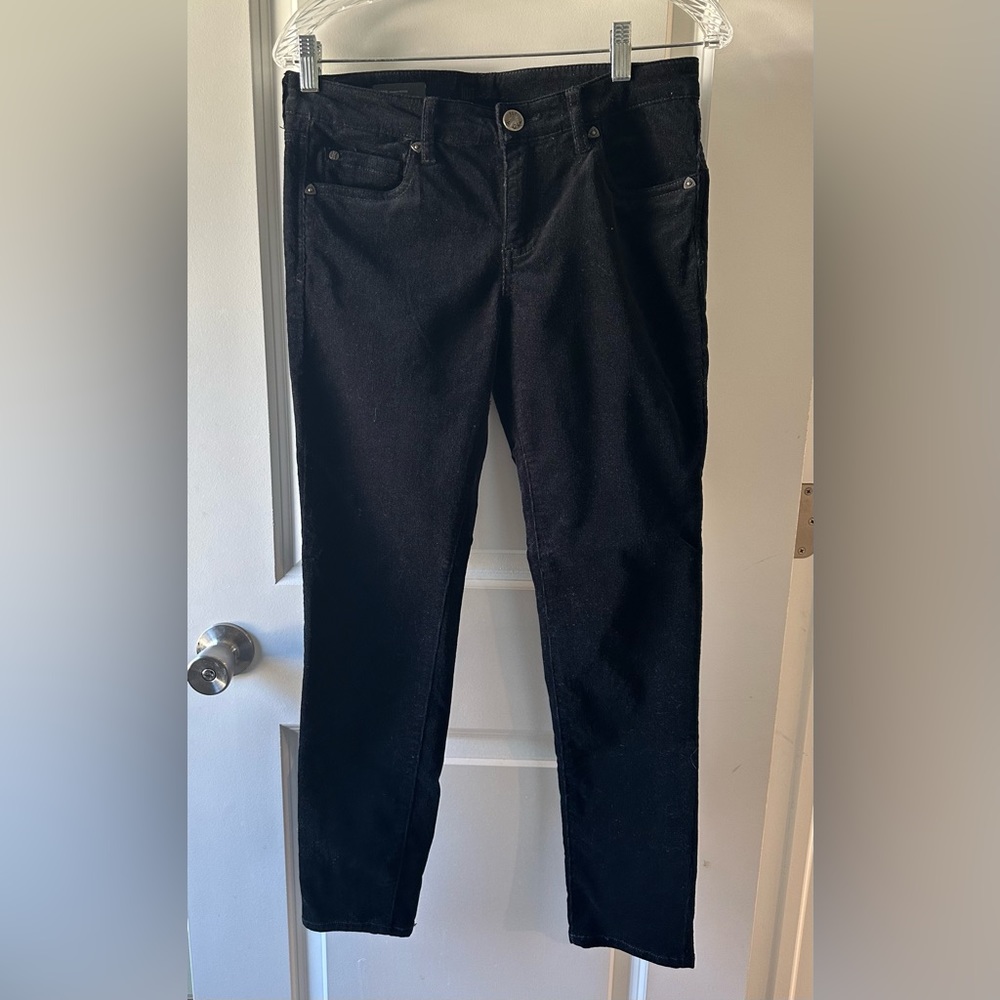 KUT DIANA Skinny Corduroy Pants Black Petite 4P